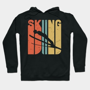 Retro SKIING /  Skiing lover gift idea / Skiing fan present / winter sports / ski jumping gift Hoodie